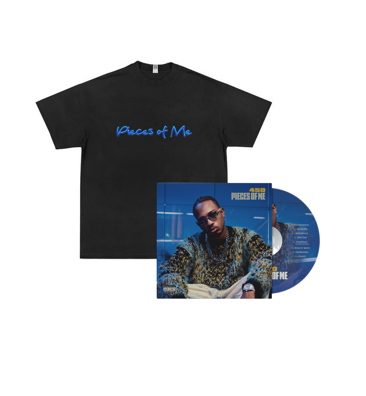 “PIECES OF ME ” ALBUM COVER T-SHIRT + PIECES OF ME CD