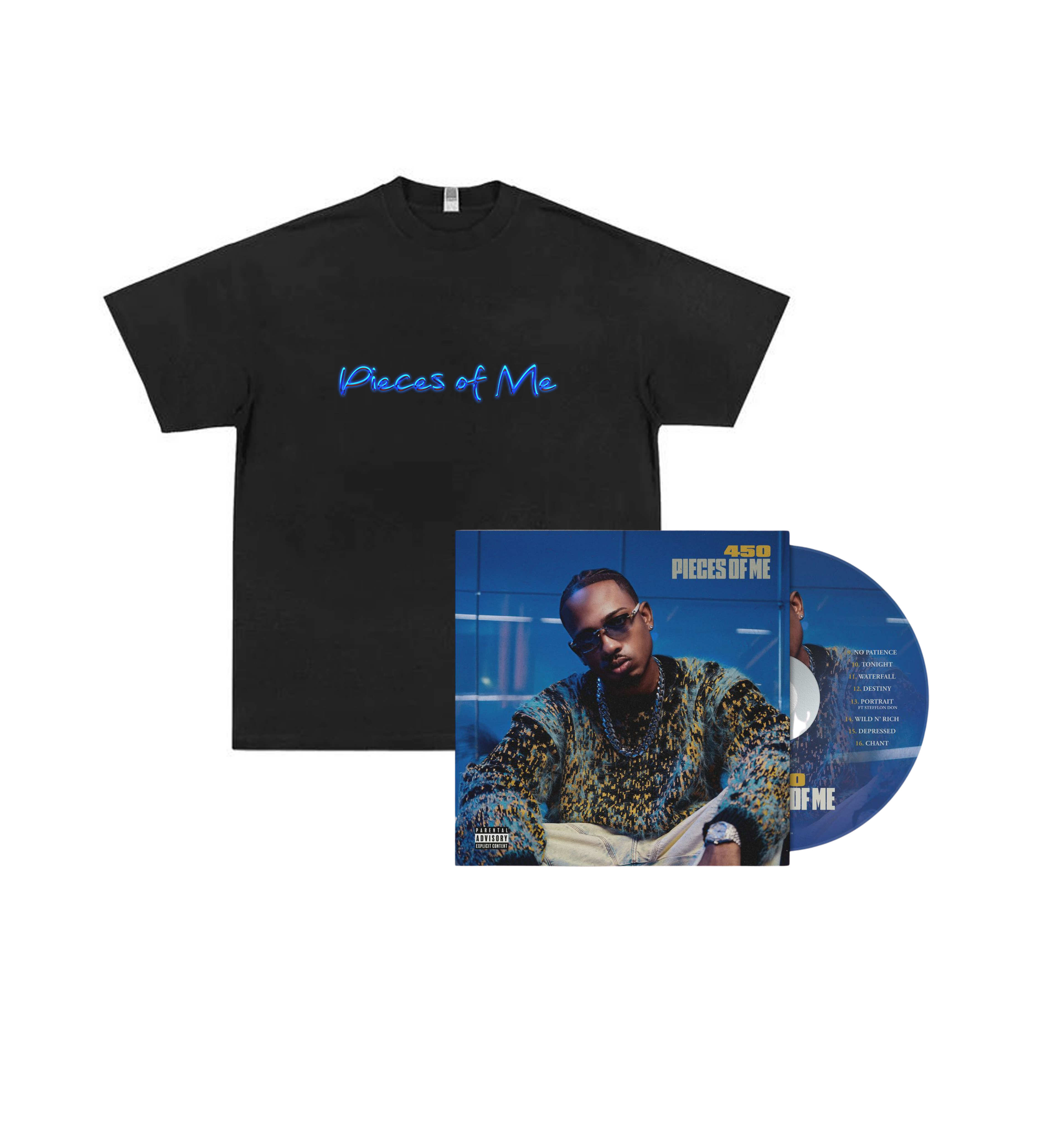 “PIECES OF ME ” ALBUM COVER T-SHIRT + PIECES OF ME CD